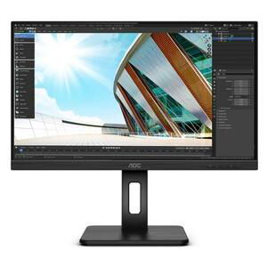 AOC LCD U27P2CA 27" IPS 4K/3840x2160@60Hz/4ms/50M:1/350cd/2xHDMI/DP/4xUSB/USB-C/pivot/VESA/repro; U27P2CA