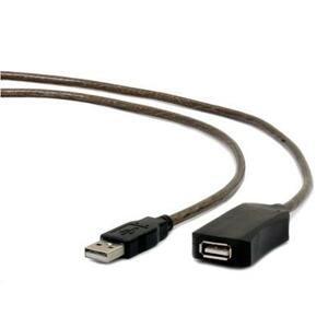 Kabel CABLEXPERT USB 2.0 aktivní prodlužka, 10m, černá; UAE-01-10M