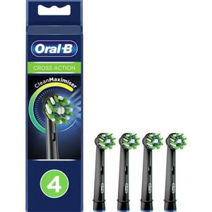 Oral-B EB 50-4 CrossAction Black náhradní hlavice s Technologií CleanMaximiser, 4 ks; 4210201355854