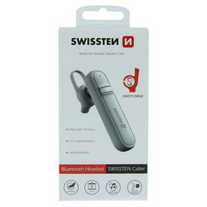 Swissten Bluetooth headset Caller bílý; 51104000