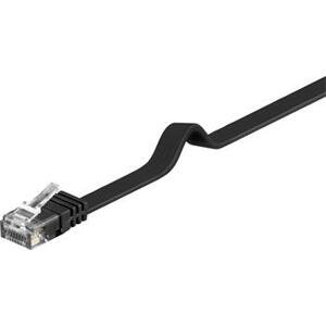 PremiumCord Plochý patch kabel UTP RJ45-RJ45 CAT6 2m černá; sp6uflat020C