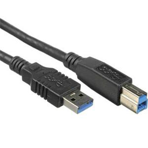 PremiumCord Kabel USB 3.0 Super-speed 5Gbps A-B, 9pin, 1m; ku3ab1bk