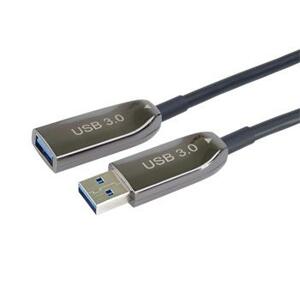 PremiumCord USB 3.0 prodlužovací optický AOC kabel A/Male - A/Female 50m; ku3opt50