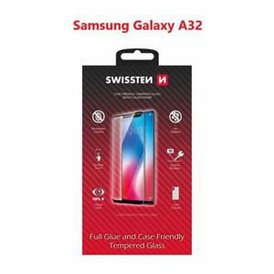 Swissten sklo full glue, color frame, case friendly Samsung A325 Galaxy A32 černé; 54501798
