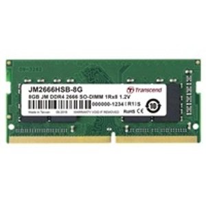 Transcend SODIMM DDR4 8GB 2666MHz 1Rx8 1Gx8 CL19 1.2V; JM2666HSB-8G