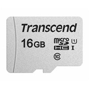 Transcend MicroSDHC karta 16GB 300S, UHS-I U1, bez adaptéru; TS16GUSD300S