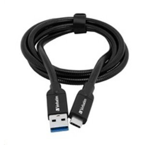 Verbatim kabel USB 3.1 Type-C to USB-A Stainless Steel Cable 100cm GEN2 (Black) 48871; 48871