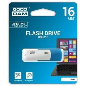 GoodRam UCO2 16GB USB 2.0 Blue/White; UCO2-0160MXR11
