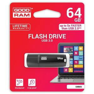 GoodRam UMM3 64GB USB 3.0 Black; UMM3-0640K0R11