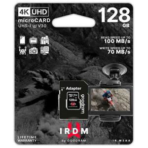 GoodRam IRDM 128GB UHS-I U3 V30 + Adapter; IR-M3AA-1280R12