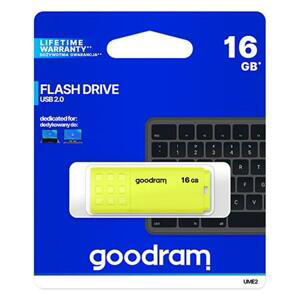 GoodRam UME2 16GB USB 2.0 Yellow; UME2-0160Y0R11