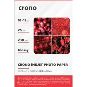 Crono PHPL1015, fotopapír lesklý, 10x15 cm, 230g, 25ks; PHPL1015-25