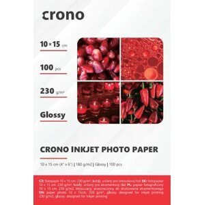 Crono PHPL1015, fotopapír lesklý, 10x15 cm, 230g, 100ks; PHPL1015-100