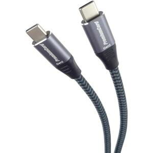 PremiumCord USB-C kabel ( USB 3.2 GEN 2, 3A, 60W, 20Gbit/s ) bavlněný oplet, 1,5m; ku31cr15