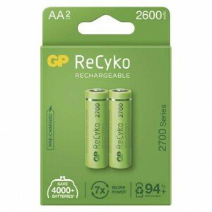 Nabíjecí baterie GP ReCyko 2700 AA (HR6) 2 ks v blistru; 1032222270