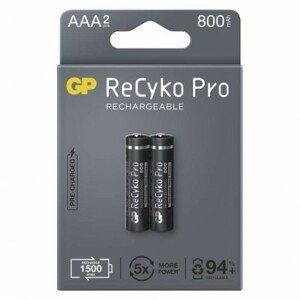 Nabíjecí baterie GP ReCyko Pro Professional AAA (HR03) 2 ks v blistru; 1033122080