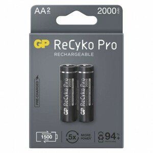 Nabíjecí baterie GP ReCyko Pro Professional AA (HR6) 2 ks v blistru; 1033222200