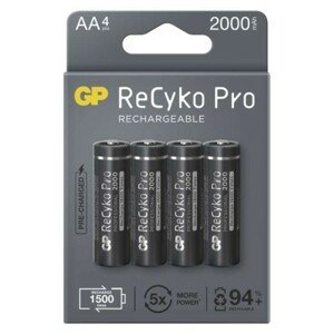 Nabíjecí baterie GP ReCyko Pro Professional AA (HR6) 4 ks v blistru; 1033224200