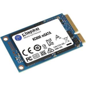 Kingston SSD 256GB KC600 mSATA 3D TLC SM2259 (ctení/zápis: 550/500MB/s); SKC600MS/256G