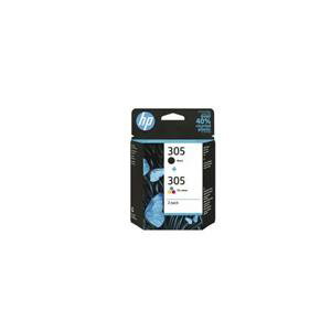 HP 305 2-pack (6ZD17AE, 3barevná/černá) - cartridge vhodné pro HP Deskjet 1255, 100/120 stran; 6ZD17AE