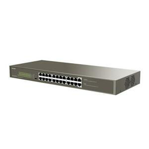 Tenda TEG1124P-24-250W PoE AT Gigabit switch 24x 1Gb/s s PoE 802.3af/at, PoE 225W, Rackmount, VLAN; TEG1124P-24-250W