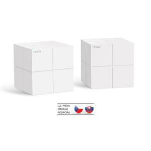 Tenda Nova MW6 (2-pack) WiFi AC1200 Mesh Gigabit system, MU-MIMO, 4x GLAN/GWAN, SMART CZ aplikace; MW6 (2-pack)