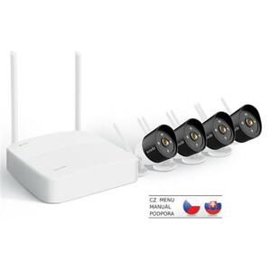 Tenda K4W-3TC - bezdrátový Wi-Fi kamerový set 2K (3MP), NVR + 4x IP kamera s LED, CZ aplikace; K4W-3TC