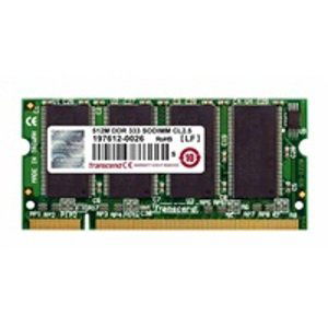 Transcend SODIMM DDR 256MB 333MHz 2Rx16, CL2.5; TS32MSD64V3G