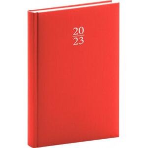 Denní diář Capys 2023, červený, 15 × 21 cm; PGD-DA5CP-3339
