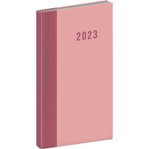Kapesní diář Cambio 2023, růžový, 9 × 15,5 cm; PGD-KAPCC-2004
