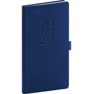 Kapesní diář Vivella Classic 2023, modrý, 9 × 15,5 cm; PGD-KAPVI-3890