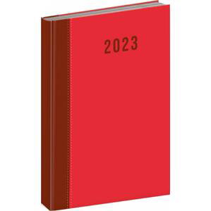 Denní diář Cambio 2023, červený, 15 × 21 cm; PGD-DA5CC-2002