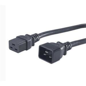 PremiumCord Kabel síťový prodlužovací 230V 16A 3m, konektory IEC 320 C19 - IEC 320 C20; kpsa