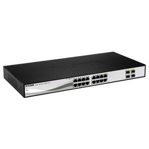 D-Link DGS-1210-16 16-port Gigabit Smart Switch, 12x gigabit, 4x gigabit/SFP; DGS-1210-16