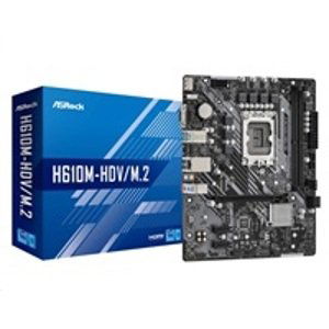 ASRock MB Sc LGA1700 H610M-HDV/M.2, Intel H610, 2xDDR4, 1xDP, 1xHDMI, 1xVGA, mATX; H610M-HDV/M.2