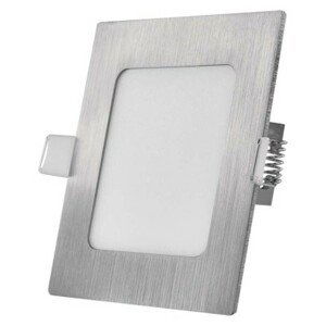 EMOS LED vestavné svítidlo NEXXO, čtvercové, stříbrné, 7W, se změnou CCT; 1540230670