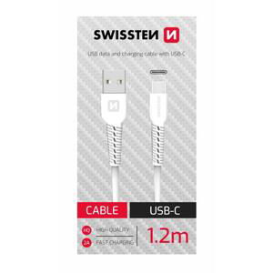 Swissten datový kabel USB/USB-C bílý 1,2m ; 71506020BOX