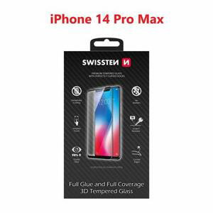 Swissten sklo ultra durable 3D full glue glass Apple iPhone 14 Pro max černé; 64701911