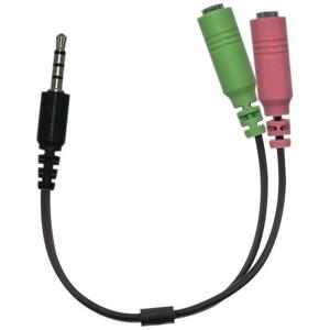 GENIUS audio adaptér 2x female 3,5mm jack na 1x male 3,5" jack; 32590001400