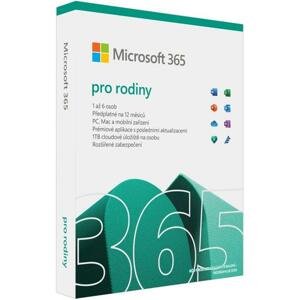 Microsoft 365 Family CZ - předplatné na 1 rok; 6GQ-01550