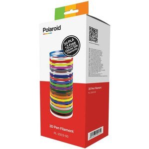 Polaroid 3D Pen Filament - Náplně do 3D pera - 20 barev + 2 deluxe; 3D-FL-PL-2503-00