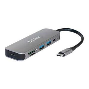 D-Link DUB-2325 USB-C Hub with SD/microSD Card Reader, 2x USB3.0; DUB-2325/E