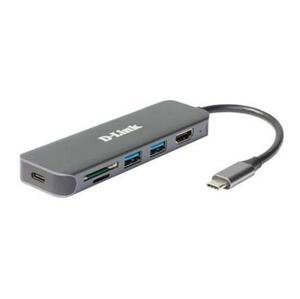 D-Link DUB-2327 USB-C Hub with HDMI and SD/microSD Card Reader, 2x USB3.0, mini docking station; DUB-2327