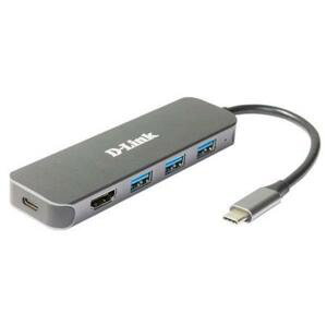D-Link DUB-2333 USB-C Hub with HDMI and 3x USB3.0, mini docking station; DUB-2333