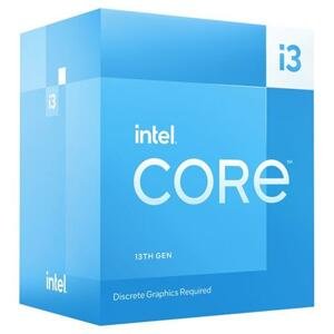 Intel Core i3-13100F / Raptor Lake / LGA1700 / max. 4,5GHz / 4C/8T / 12MB / 58W TDP / bez VGA / BOX; BX8071513100F