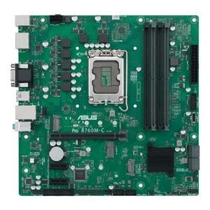 Asus MB Sc LGA1700 PRO B760M-C-CSM, Intel B760, 4xDDR5, 2xDP, 1xHDMI, 1xVGA, mATX; 90MB1DX0-M0EAYC