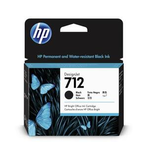 HP 712 80-ml Black DesignJet Ink Cartridge; 3ED71A