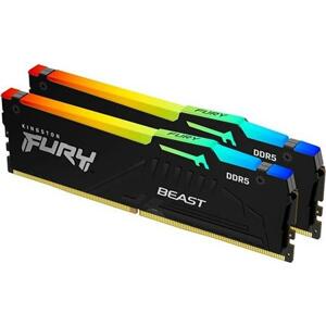 Kingston FURY Beast Black RGB EXPO 32GB DDR5 6000MHz CL36 / DIMM / Kit 2x 16GB; KF560C36BBEAK2-32