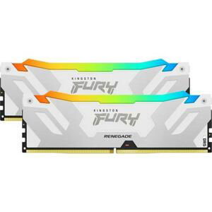 Kingston 32GB DDR5-7200MHz CL38 King. FR White RGB, 2x16GB; KF572C38RWAK2-32