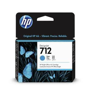 HP 712 29-ml Cyan DesignJet Ink Cartridge; 3ED67A
